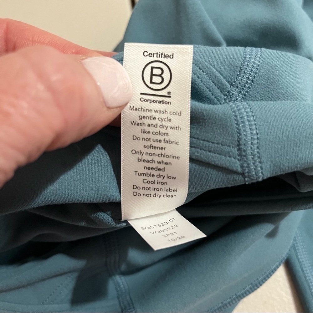 Athleta Elation Pirouette 7/8 Tight Leggings Size XS Rivera Blue Athletic - Picture 10 of 11